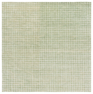Safavieh Genre Elegant Hand-tufted Runner Rug In Soft Green And Ivory For Timeless Home Decor Style Green ,Ivory 80% Wool & 20% Cotton Gre351y-6sq