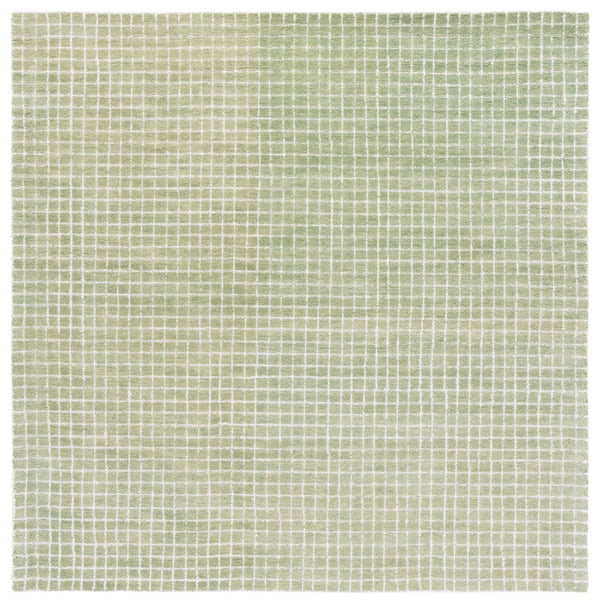 Safavieh Genre Elegant Hand-tufted Runner Rug In Soft Green And Ivory For Timeless Home Decor Style Green ,Ivory 80% Wool & 20% Cotton Gre351y-6sq