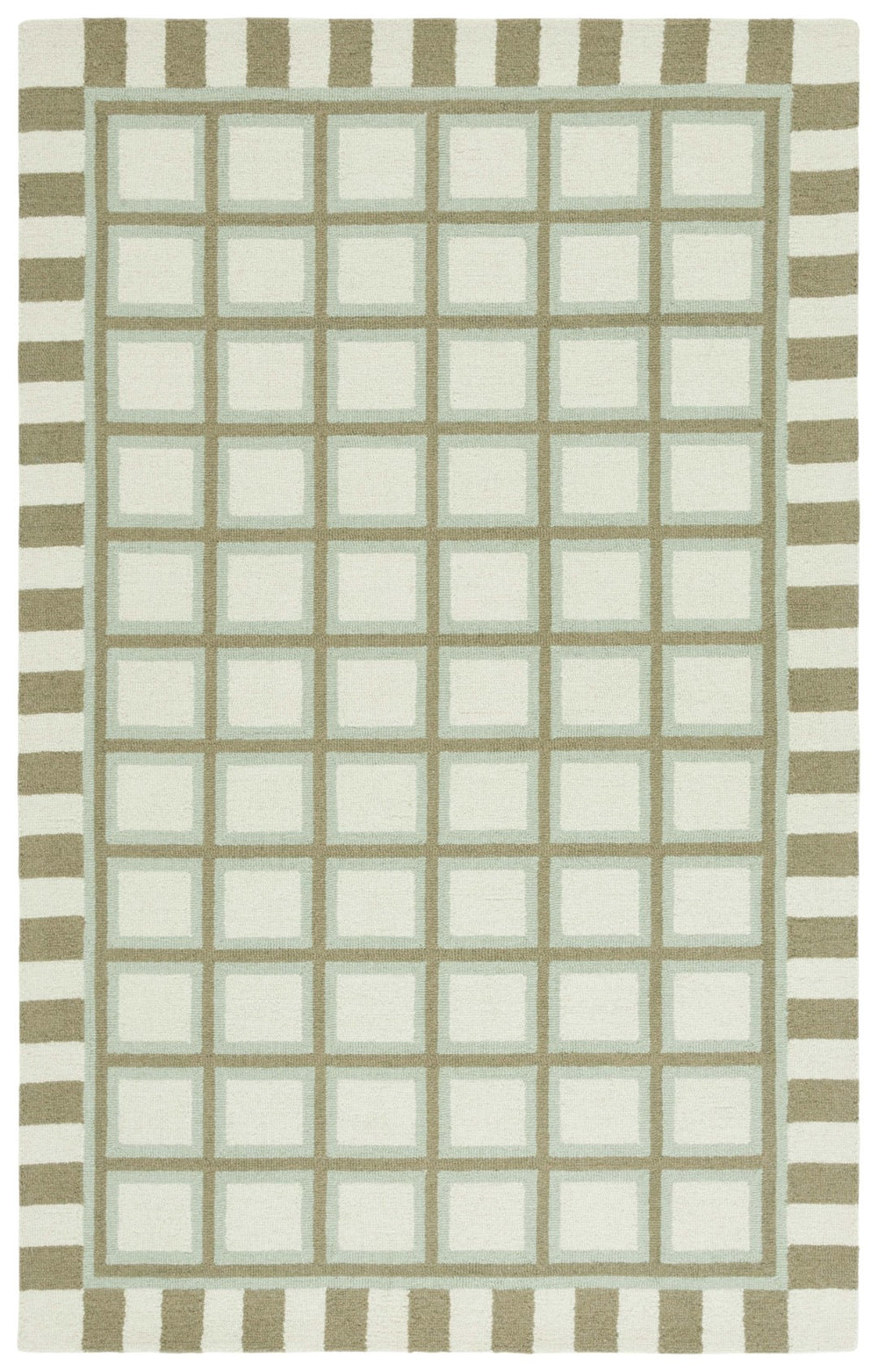 Safavieh Genre 402y Green Ivory Green ,Ivory 80% Wool,20% Cotton Gre402y-6