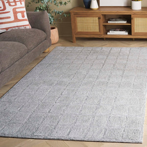 Safavieh Genre Ivory Handwoven Area Rug - Artisanal Craftsmanship For A Cozy And Sophisticated Home Decor Light Green ,Grey 80% Wool 20% Cotton Gre451f-4