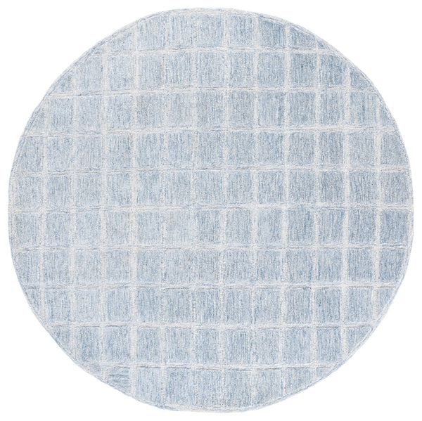 Safavieh Genre Ivory Handwoven Area Rug - Artisanal Craftsmanship For A Cozy And Sophisticated Home Decor Light Blue ,Beige 80% Wool 20% Cotton Gre451l-3