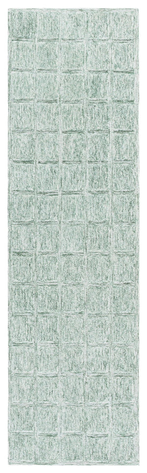 Safavieh Genre Handwoven Ivory Runner Rug - Luxurious 2x8' Design To Elevate Your Home Decor With Elegance Green ,Ivory 80% Wool 20% Cotton Gre451y-28