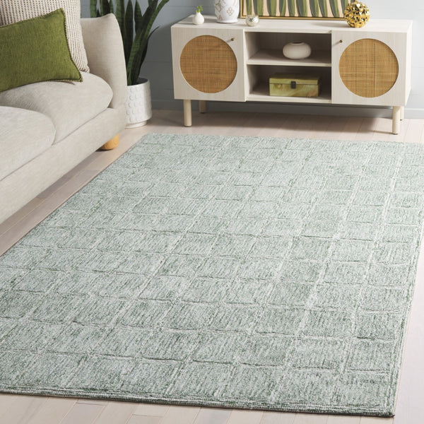Safavieh Genre Ivory Handwoven Area Rug - Artisanal Craftsmanship For A Cozy And Sophisticated Home Decor Green ,Ivory 80% Wool 20% Cotton Gre451y-6