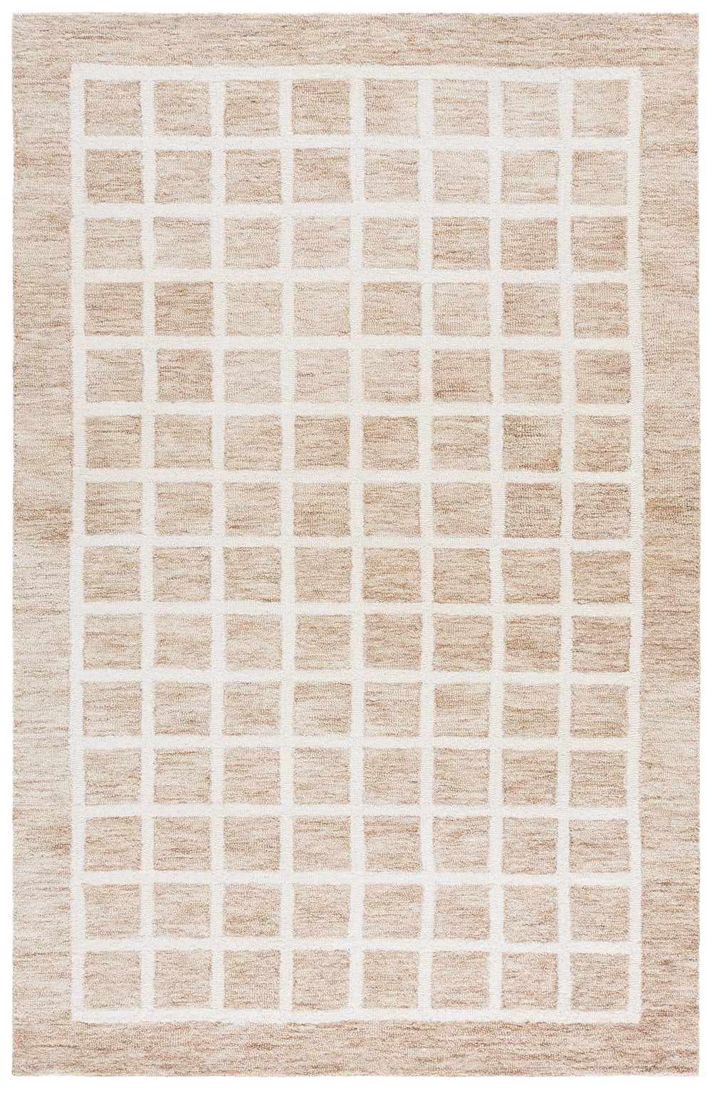 Safavieh Genre Hand‑Tufted Beige Ivory Area Rug — 80% Wool 20% Cotton Low‑Pile 3/8" For Classic Modern Spaces 8'-0" x 10'-0" GRE452B-8