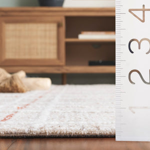 Safavieh Genre Elegant Hand-tufted Runner Rug - Warm And Sophisticated Design For Modern Home Decor Beige ,Rust 80% Wool,20% Cotton Gre503b-6sq