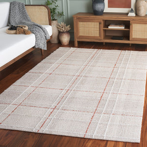 Safavieh Genre Elegant Hand-tufted Runner Rug - Warm And Sophisticated Design For Modern Home Decor Beige ,Rust 80% Wool,20% Cotton Gre503b-6sq
