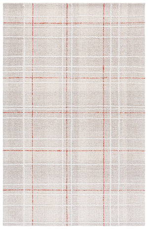 Safavieh Genre Elegant Hand-tufted Area Rug For Living Space | Soft Wool Blend In Warm Tones, 5x8 Ft Beige ,Rust 80% Wool,20% Cotton Gre503b-5