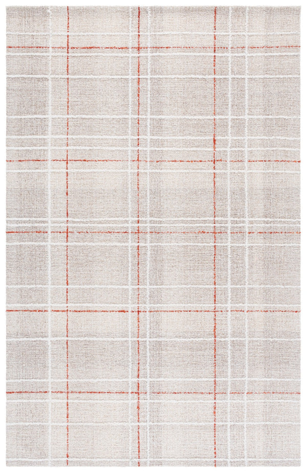 Safavieh Genre Elegant Hand-tufted Runner Rug - Warm And Sophisticated Design For Modern Home Decor Beige ,Rust 80% Wool,20% Cotton Gre503b-6sq