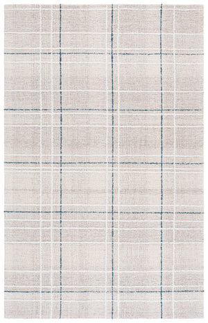Safavieh Genre Elegant Hand-tufted Area Rug For Living Space | Soft Wool Blend In Warm Tones, 5x8 Ft Beige ,Blue 80% Wool,20% Cotton Gre503m-5