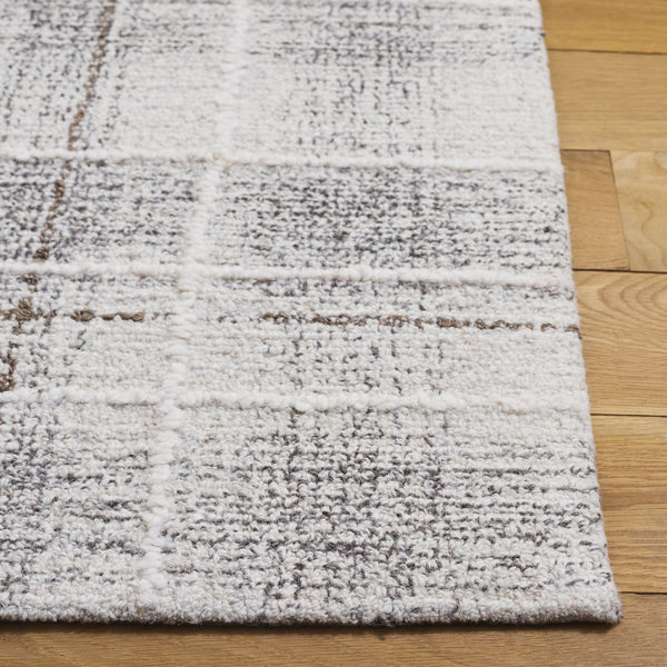 Safavieh Genre Elegant Hand-tufted Area Rug For Living Space | Soft Wool Blend In Warm Tones, 5x8 Ft Ivory ,Brown 80% Wool,20% Cotton Gre503t-5