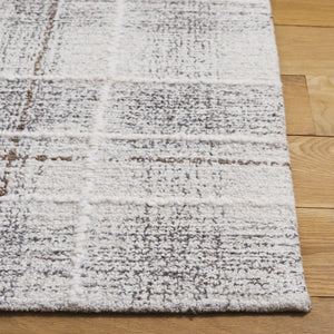 Safavieh Genre Elegant Hand-tufted Runner Rug - Warm And Sophisticated Design For Modern Home Decor Ivory ,Brown 80% Wool,20% Cotton Gre503t-8