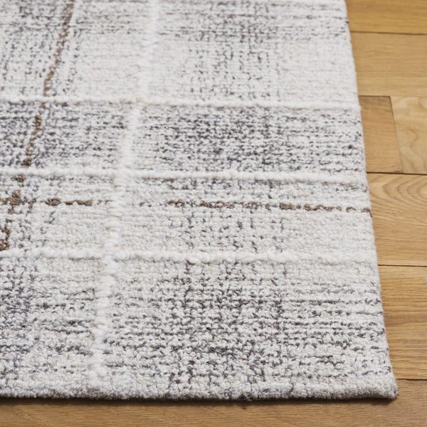 Safavieh Genre Elegant Hand-tufted Runner Rug - Warm And Sophisticated Design For Modern Home Decor Ivory ,Brown 80% Wool,20% Cotton Gre503t-8