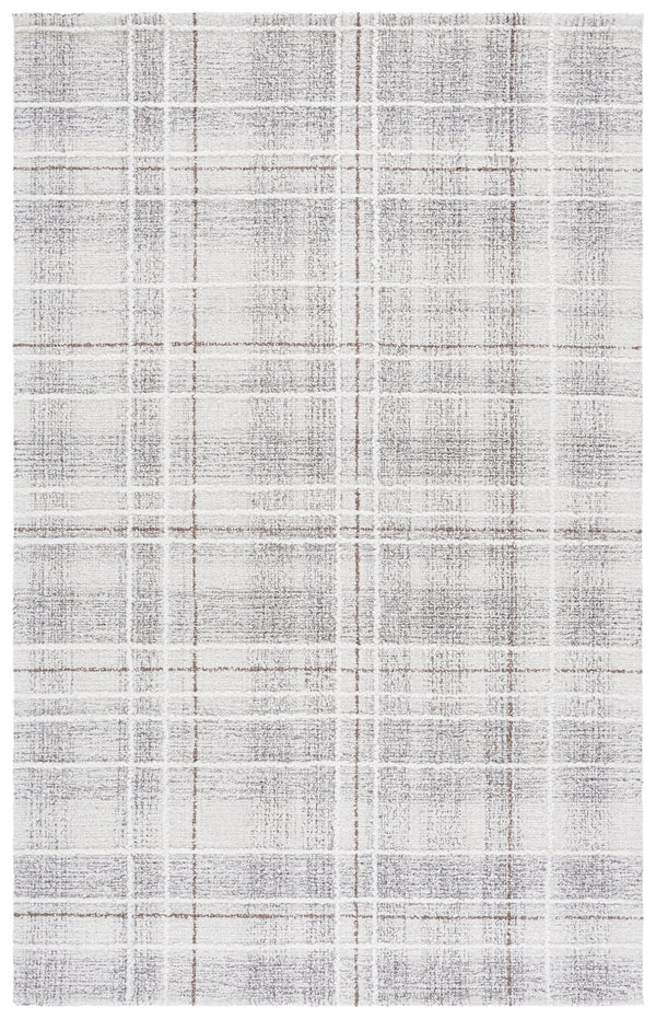 Safavieh Genre Elegant Hand-tufted Area Rug For Living Space | Soft Wool Blend In Warm Tones, 5x8 Ft Ivory ,Brown 80% Wool,20% Cotton Gre503t-5