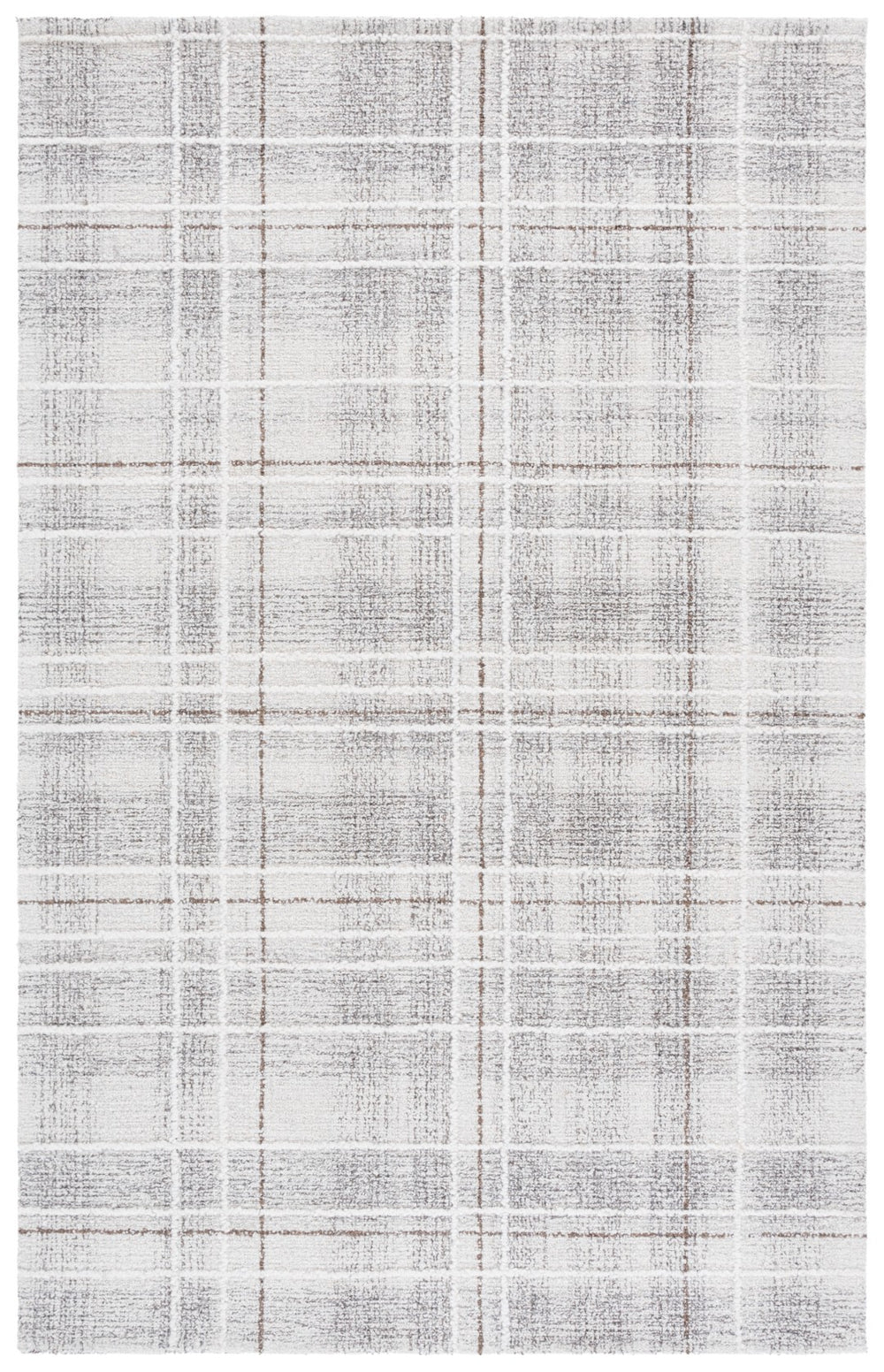 Safavieh Genre Elegant Hand-tufted Runner Rug - Warm And Sophisticated Design For Modern Home Decor Ivory ,Brown 80% Wool,20% Cotton Gre503t-8