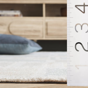 Safavieh Genre 504b Beige Grey Area Rug - 5'0" X 8'0" Hand-tufted Wool Blend For Modern Home Elegance Beige ,Grey 80% Wool,20% Cotton Gre504b-5