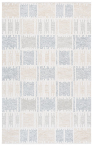 Safavieh Genre Modern Style Runner Rug - Elegant Hand-tufted Wool Blend For Hallway And Home Décor Beige ,Grey 80% Wool,20% Cotton Gre504b-6sq