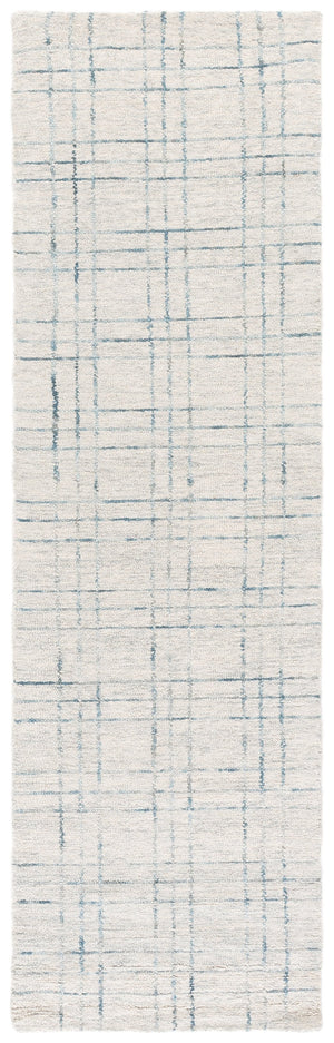 Safavieh Genre Hand-Tufted Ivory Grey Wool Rug - Minimalist Neutral Design, Soft 3/8" Pile, Durable Cozy Texture 5'-0" x 8'-0" GRE551F-5