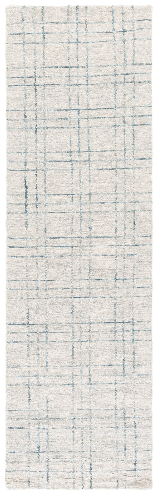 Safavieh Genre Hand-Tufted Round Rug Ivory Grey — Wool-Cotton Blend, Low-Profile Comfort, Minimalist Elegance 6'-0" x 6'-0" GRE551F-6R