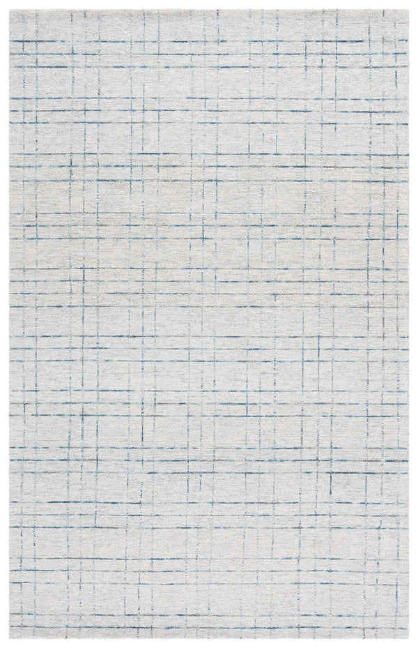 Safavieh Genre Hand‑Tufted Ivory & Grey Area Rug — 80% Wool 20% Cotton Low‑Pile Modern Minimalist Centerpiece 9'-0" x 12'-0" GRE551F-9