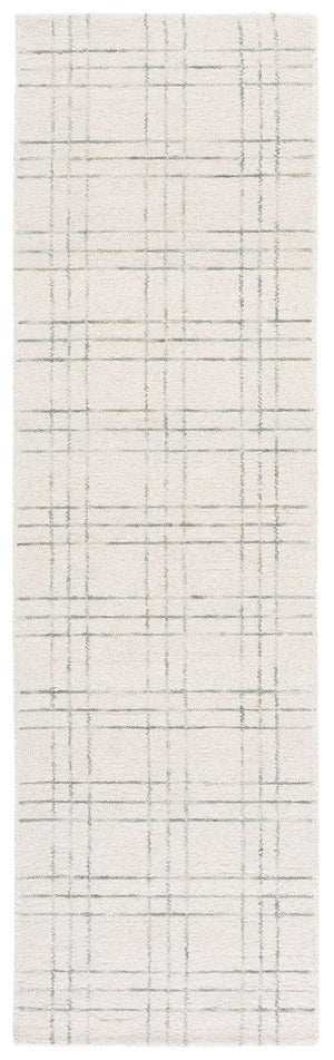 Safavieh Genre Hand-Tufted Ivory And Light Sage Rug 8X10 Wool-Cotton Blend Low Profile Durable Elegance 9'-0" x 12'-0" GRE551W-9