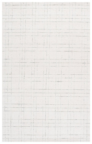Safavieh Genre Hand-Tufted Ivory And Light Sage Area Rug — 80% Wool Low-Pile Modern Minimalist Rectangle 6'-0" x 9'-0" GRE551W-6