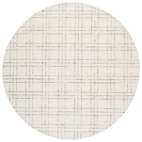 Safavieh Genre Hand-Tufted Ivory And Light Sage Rug 8X10 Wool-Cotton Blend Low Profile Durable Elegance 9'-0" x 12'-0" GRE551W-9