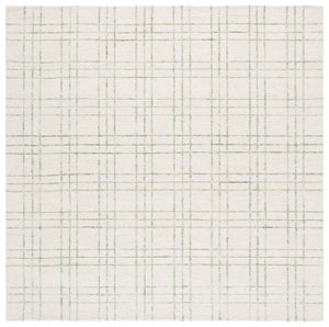 Safavieh Genre Hand-Tufted Ivory And Light Sage Runner Rug, Wool-Cotton Blend Low Pile, Hallway Elegance 2'-3" x 8'-0" GRE551W-28