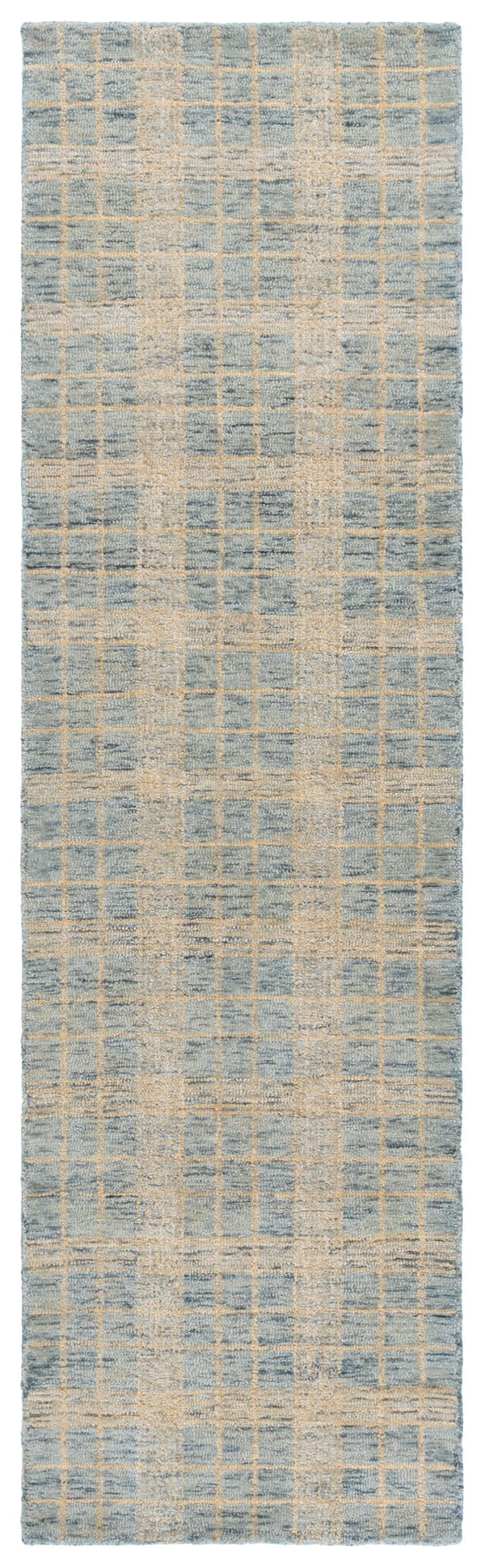 Safavieh Genre Hand Tufted Wool And Cotton Runner Rug – Luxurious Comfort And Elegant Design For Your Home Blue ,Ivory 80% Wool & 20% Cotton Gre701m-28