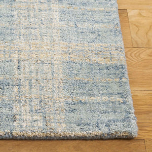 Safavieh Genre Hand Tufted Wool And Cotton Runner Rug – Luxurious Comfort And Elegant Design For Your Home Blue ,Ivory 80% Wool & 20% Cotton Gre701m-5