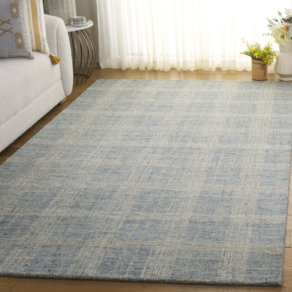 Safavieh Genre Hand Tufted Wool And Cotton Runner Rug – Luxurious Comfort And Elegant Design For Your Home Blue ,Ivory 80% Wool & 20% Cotton Gre701m-5