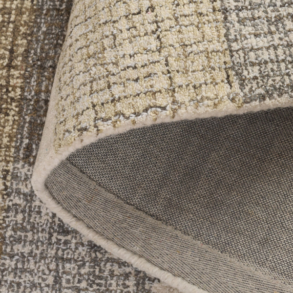 Safavieh Genre Hand-Tufted Ivory And Brown Grid Rug – Wool-Cotton Blend, Low Pile, Timeless Geometric Texture 5'-0" x 8'-0" GRE702T-5