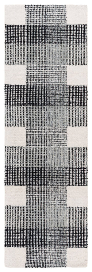Safavieh Genre Hand-Tufted Ivory & Black Geometric Rug — Wool-Cotton Plush Square Accent For Modern Homes 6'-0" x 6'-0" GRE702Z-6SQ