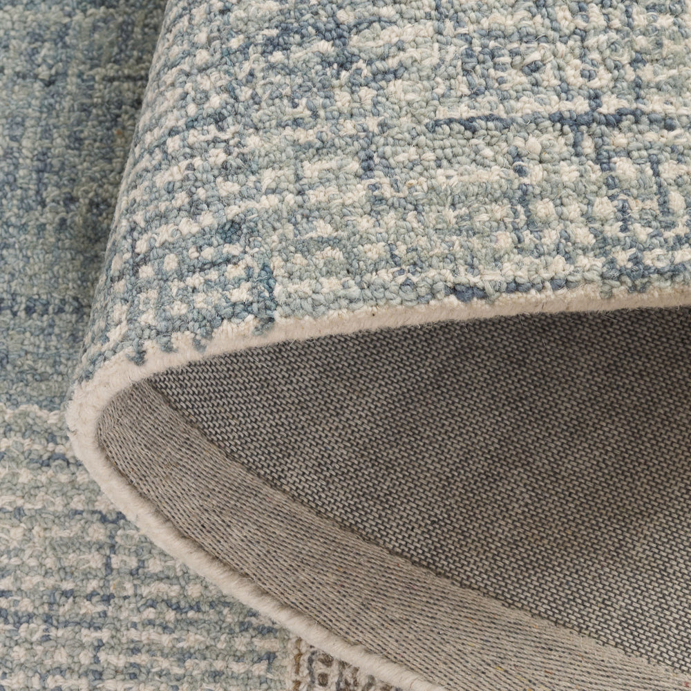 Safavieh Genre Hand-Tufted Ivory And Blue Grid Wool-Cotton Rug — Low-Pile, Durable, Modern-Classic Accent 5'-0" x 8'-0" GRE703M-5