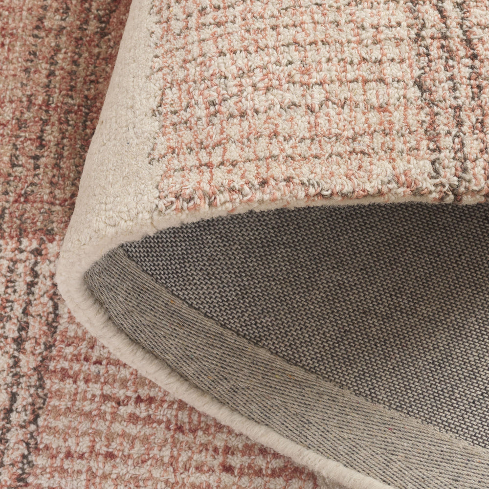 Safavieh Genre Hand-Tufted Wool-Cotton Area Rug In Ivory And Red With Subtle Grid Motif, Low-Pile Comfort, Durable Style 9'-0" x 12'-0" GRE704Q-9