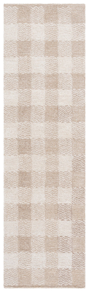 Safavieh Genre Hand-Tufted Beige Ivory Area Rug With Subtle Geometric Pattern, Wool-Cotton Blend Comfort And Durability 3'-0" x 5'-0" GRE801B-3