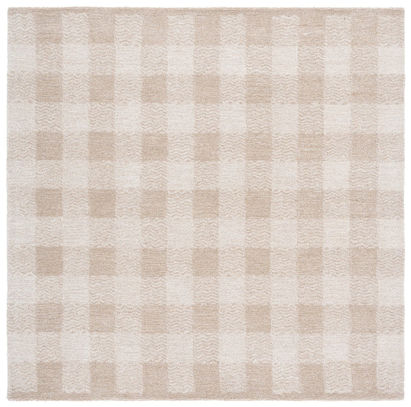 Safavieh Genre Hand-Tufted Beige Ivory Area Rug With Subtle Geometric Pattern, Wool-Cotton Blend Comfort And Durability 3'-0" x 5'-0" GRE801B-3