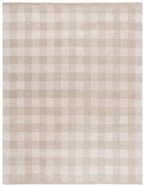 Safavieh Genre Hand-Tufted Beige Ivory Area Rug With Subtle Geometric Pattern, Wool-Cotton Blend Comfort And Durability 3'-0" x 5'-0" GRE801B-3