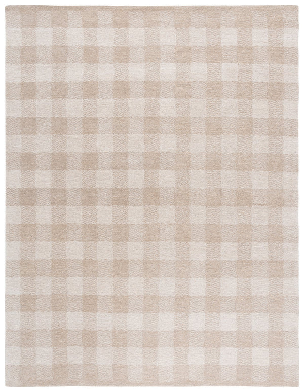 Safavieh Genre Hand-Tufted Beige Ivory Area Rug With Subtle Geometric Pattern, Wool-Cotton Blend Comfort And Durability 3'-0" x 5'-0" GRE801B-3