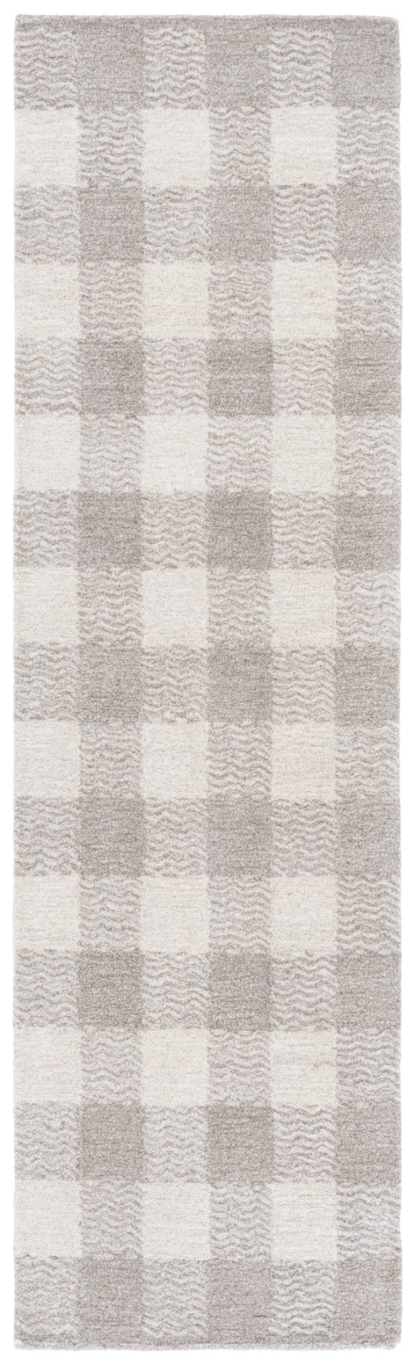 Safavieh Genre Hand-tufted Area Rug In Grey And Ivory – Luxurious Comfort With Timeless Checkered Design Grey ,Ivory 80% Wool,18% Cotton,2% Man Made Fiber Gre801f-4