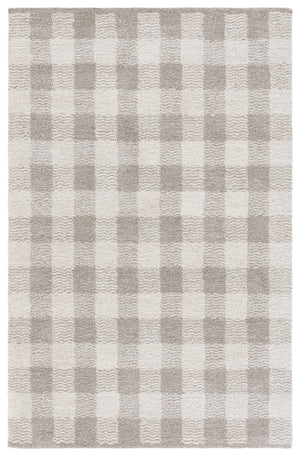 Safavieh Genre Hand-tufted Runner Rug In Elegant Grey And Ivory – Luxurious Comfort For Modern Spaces Grey ,Ivory 80% Wool,18% Cotton,2% Man Made Fiber Gre801f-5