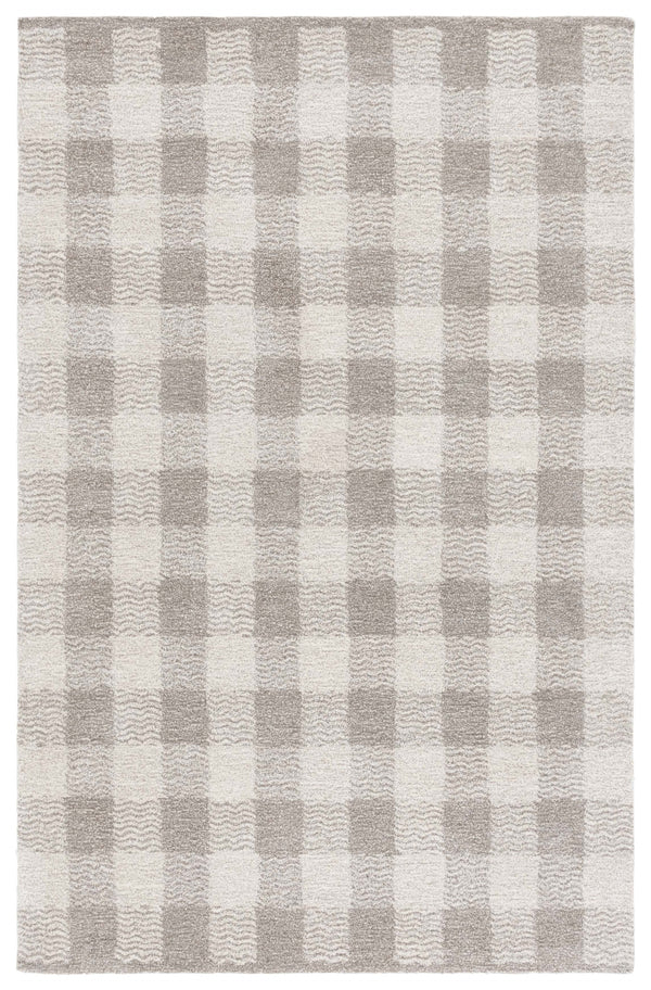 Safavieh Genre Hand-tufted Runner Rug In Elegant Grey And Ivory – Luxurious Comfort For Modern Spaces Grey ,Ivory 80% Wool,18% Cotton,2% Man Made Fiber Gre801f-5