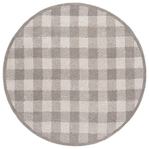 Safavieh Genre Hand-tufted Area Rug In Grey And Ivory – Luxurious Comfort With Timeless Checkered Design Grey ,Ivory 80% Wool,18% Cotton,2% Man Made Fiber Gre801f-4