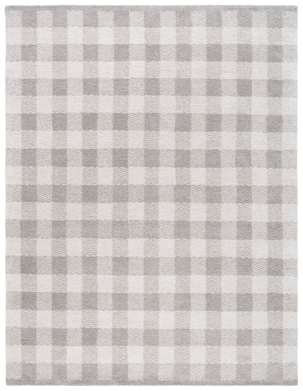 Safavieh Genre Hand-tufted Runner Rug In Elegant Grey And Ivory – Luxurious Comfort For Modern Spaces Grey ,Ivory 80% Wool,18% Cotton,2% Man Made Fiber Gre801f-8