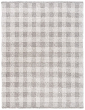 Safavieh Genre Hand-tufted Area Rug In Grey And Ivory – Luxurious Comfort With Timeless Checkered Design Grey ,Ivory 80% Wool,18% Cotton,2% Man Made Fiber Gre801f-4