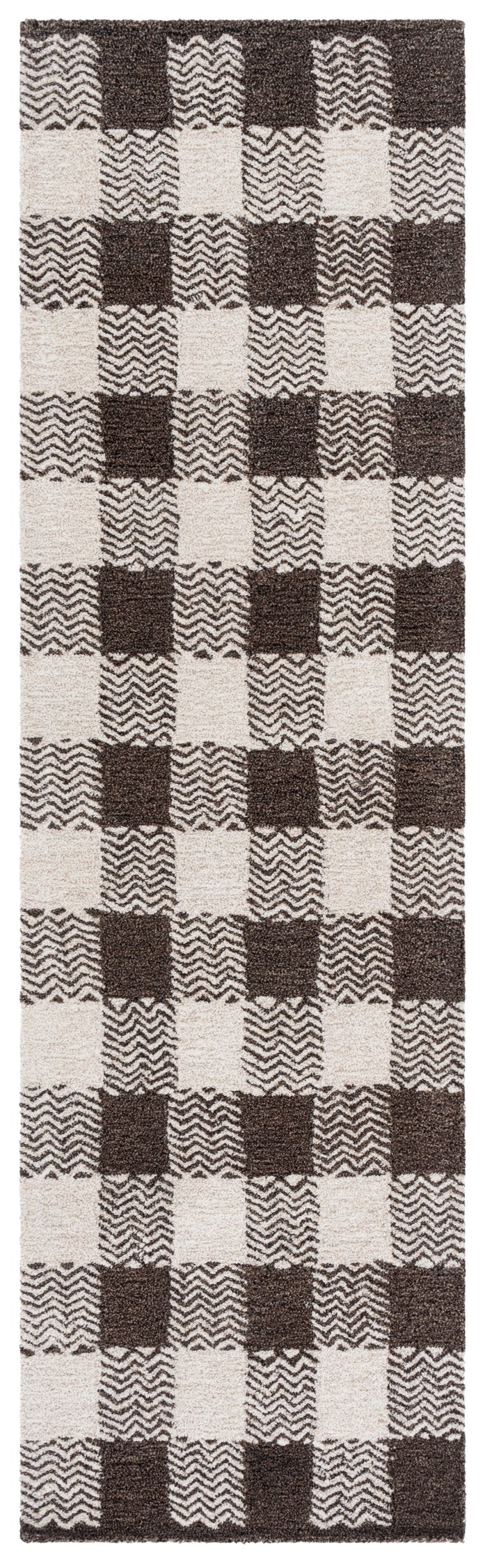 Safavieh Genre Hand-tufted Runner Rug In Elegant Grey And Ivory – Luxurious Comfort For Modern Spaces Grey ,Ivory 80% Wool,18% Cotton,2% Man Made Fiber Gre801f-6sq