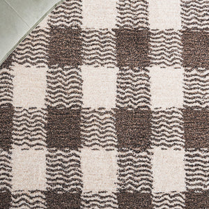 Safavieh Genre Hand-tufted Runner Rug In Elegant Grey And Ivory – Luxurious Comfort For Modern Spaces Brown ,Ivory 80% Wool,18% Cotton,2% Man Made Fiber Gre801t-5