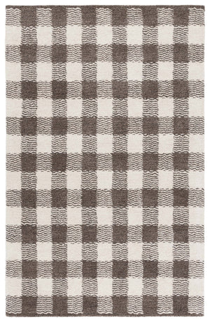 Safavieh Genre Hand-tufted Runner Rug In Elegant Grey And Ivory – Luxurious Comfort For Modern Spaces Brown ,Ivory 80% Wool,18% Cotton,2% Man Made Fiber Gre801t-5