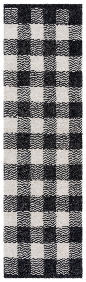 Safavieh Genre Hand-tufted Runner Rug In Elegant Grey And Ivory – Luxurious Comfort For Modern Spaces Charcoal ,Ivory 80% Wool,18% Cotton,2% Man Made Fiber Gre801z-28