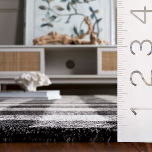 Safavieh Genre Hand-tufted Runner Rug In Elegant Grey And Ivory – Luxurious Comfort For Modern Spaces Charcoal ,Ivory 80% Wool,18% Cotton,2% Man Made Fiber Gre801z-5