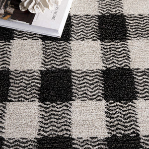 Safavieh Genre Hand-tufted Runner Rug In Elegant Grey And Ivory – Luxurious Comfort For Modern Spaces Charcoal ,Ivory 80% Wool,18% Cotton,2% Man Made Fiber Gre801z-5